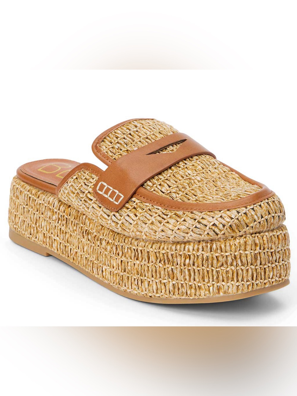 Beach by Matisse Beige Tan Wren Jute Raffia Woven Beach Platform Mule Clogs (9)